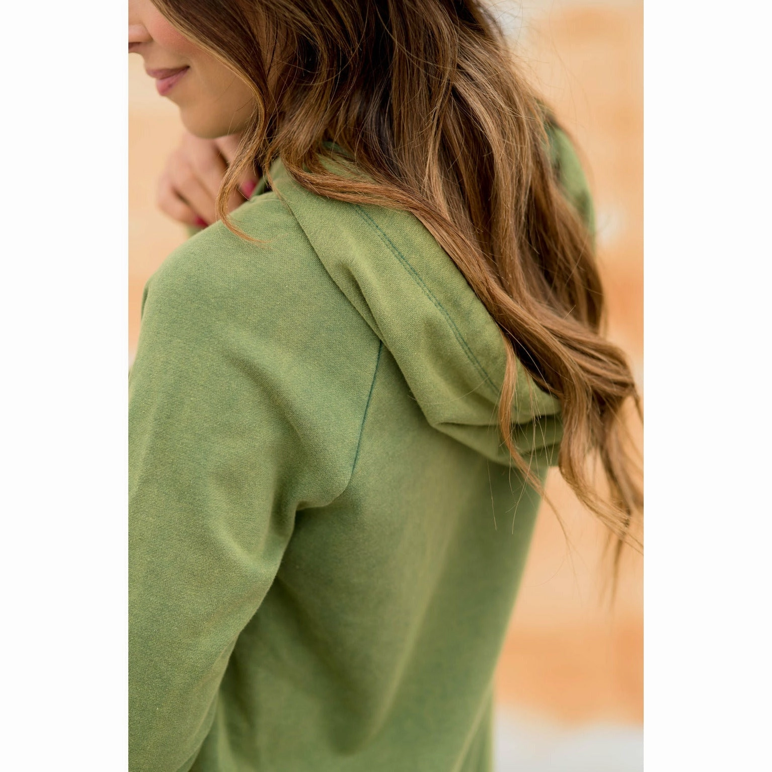 product hiking suitability Weekend Wear Vibrant Vintage Wash Micro Peplum Hoodie