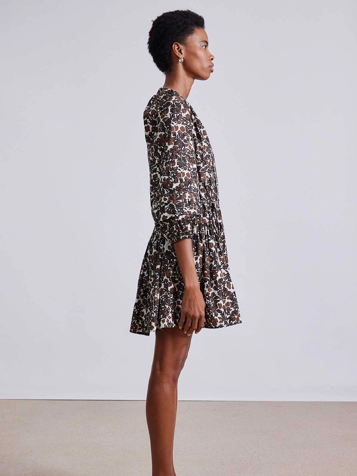 Alessa Mini Comfortable texture Satin-Sleeve