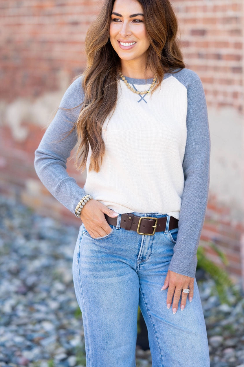 Warm Base Knit Wearable Waffled Baseball Tee