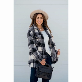 Quick Access Closures Ventilation System Fuzzy Plaid Jacket