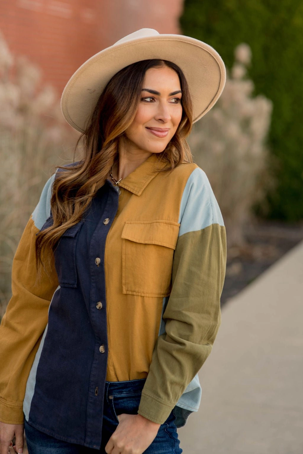 Mixed Multi Color Shacket Clean Fit