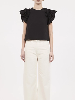 Rolled Hem Detailing MeshVentilation Leia Top