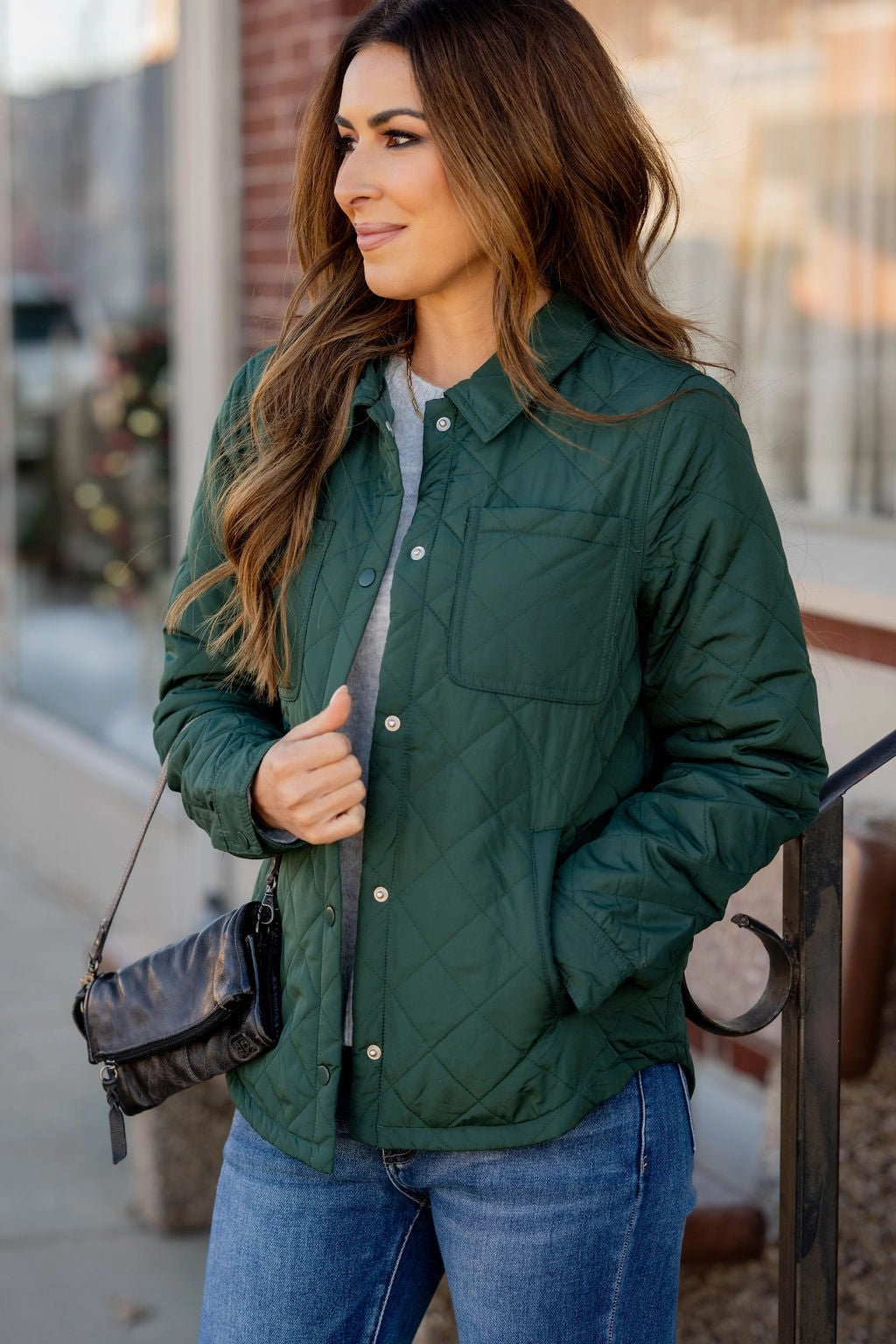 Double Stitched Seams All Ground Stitched Quilted Puffer Jacket