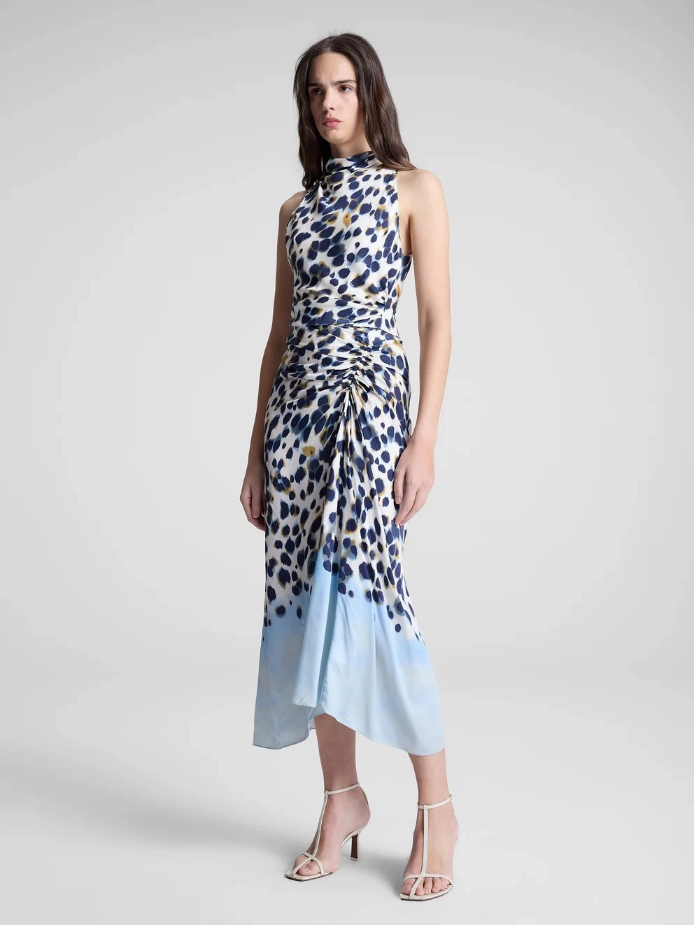 Breezy Flow Grace Printed Midi Skirt