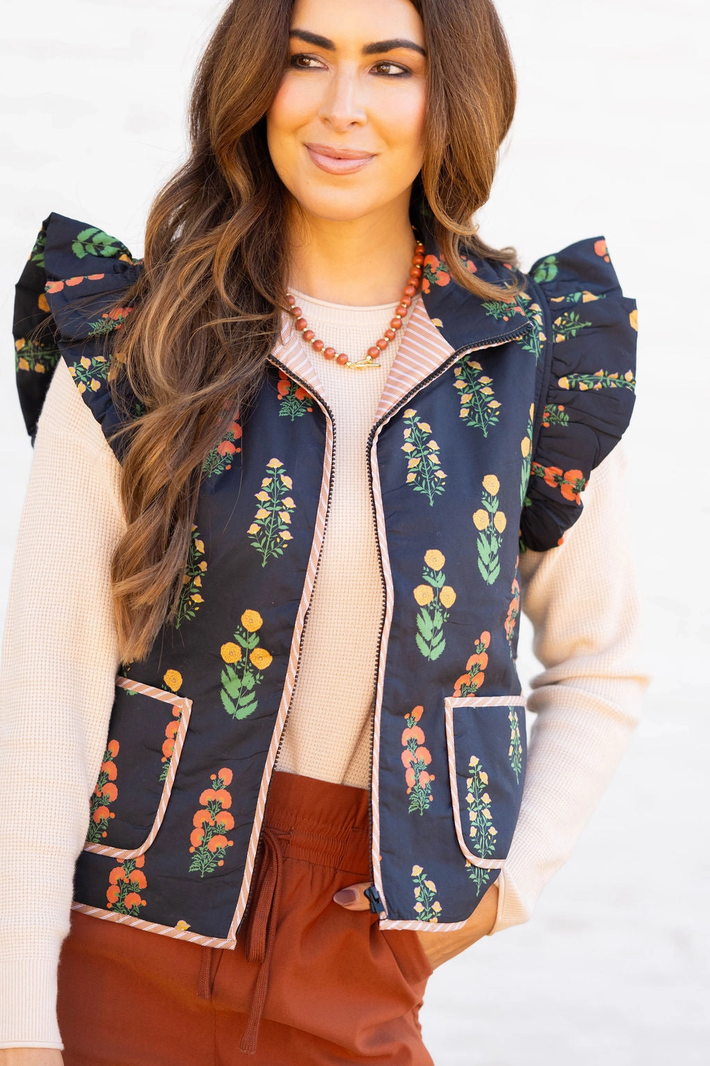 Temperature Regulating Fill Fashion Trend Wildflower Lane Vest