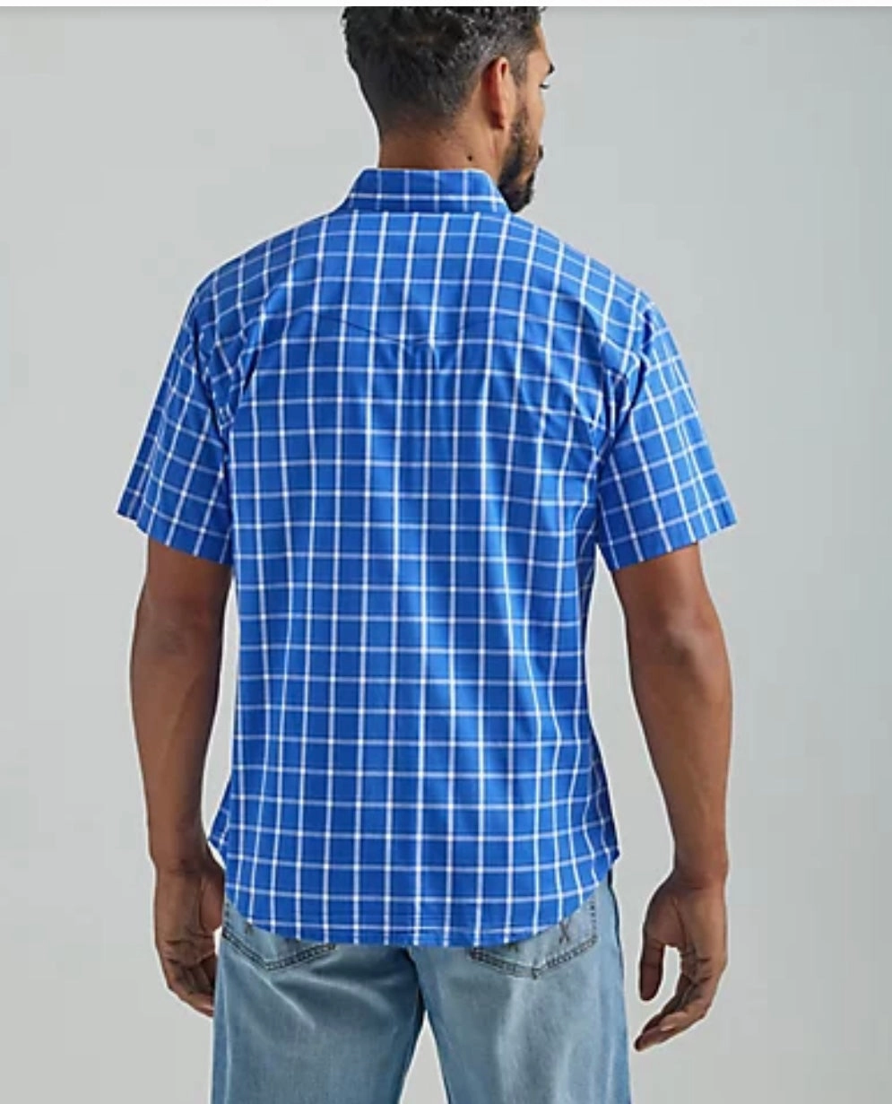 Youth fashion Comfy Layer Wrangler Men??s Royal Blue Shirt