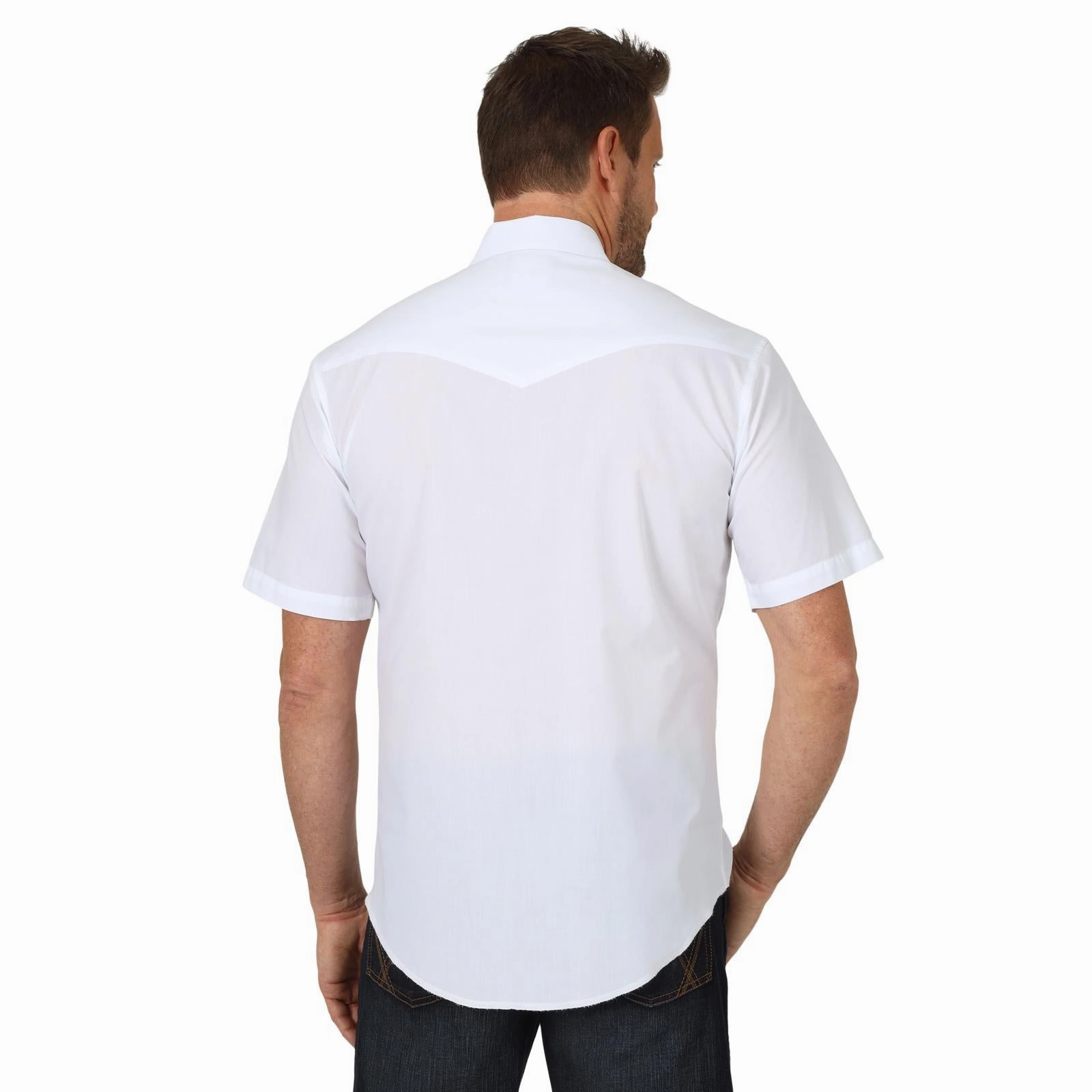 Sustainable Weave Thermal regulation Wrangler Men??s Sport Shirt-White