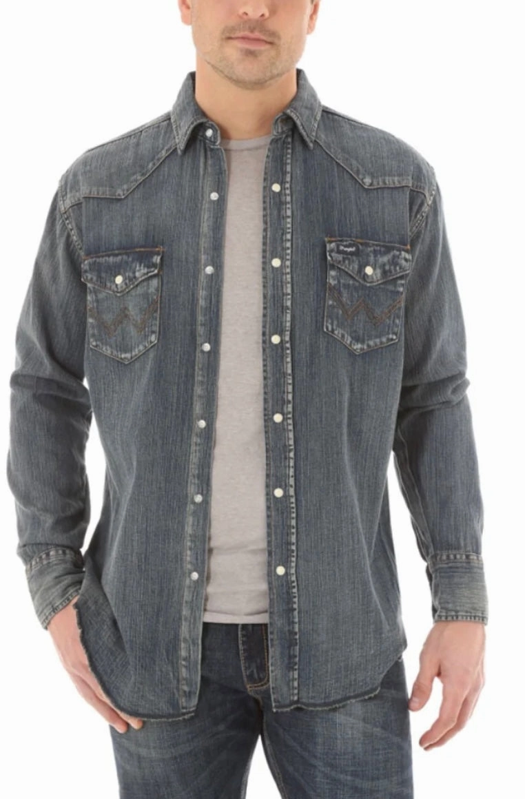 Short Sleeve Must-Have Item Wrangler Mens Authentic Cowboy Cut Work Shirt