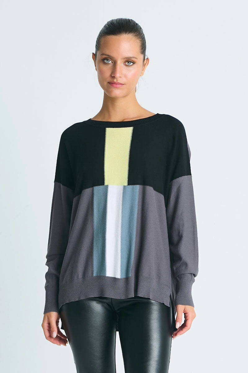 Fashion Ready Drop Needle Detailing Planet Freeway Sweater